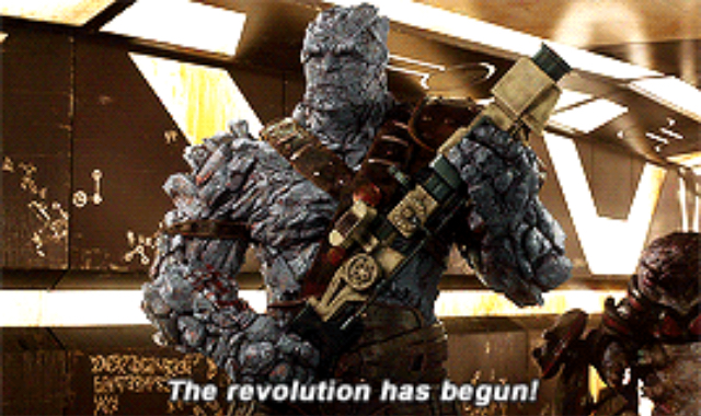 The revolution has begun  meme template