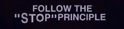 The "STOP" Principle  meme template
