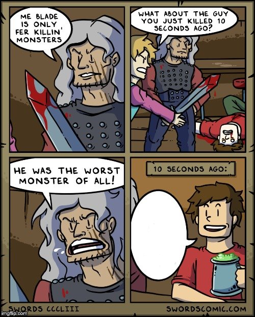 The Worst Monster of all  meme template
