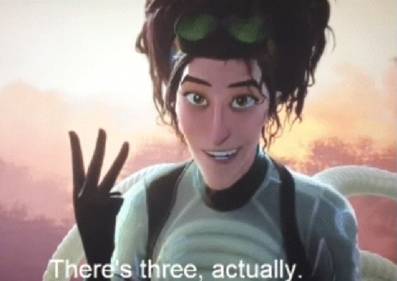 There's three, actually  meme template