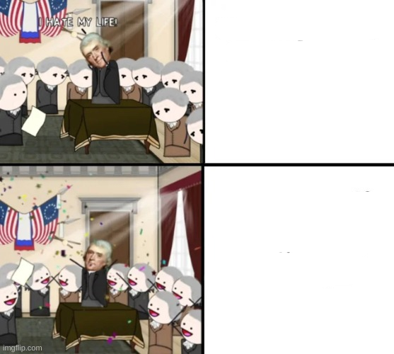 Thomas Jefferson Pig War  meme template