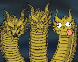 Three Dragon Heads  meme template