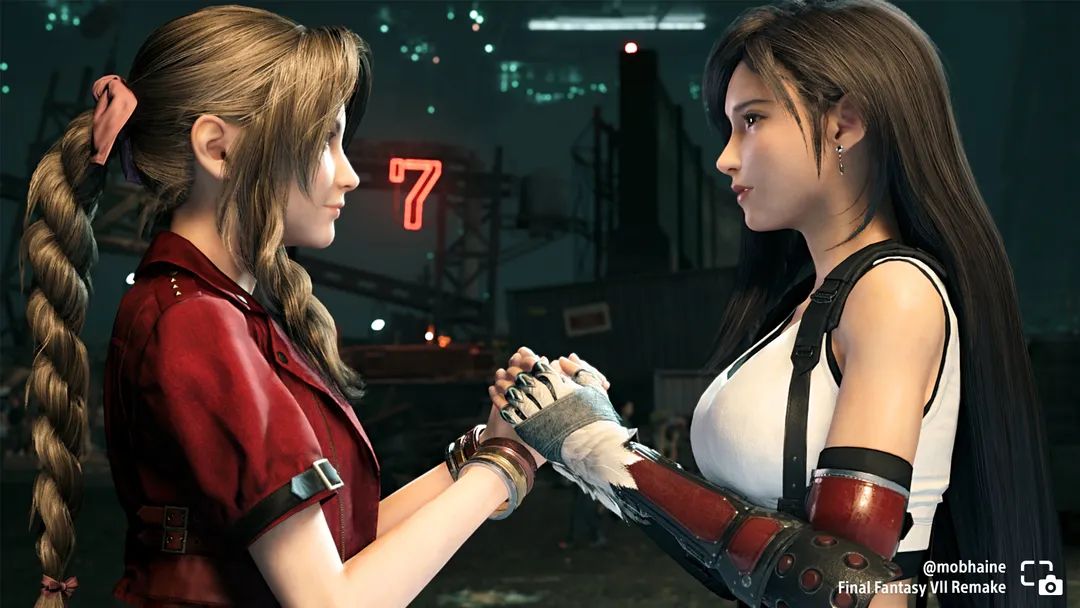 Tifa and Aerith  meme template