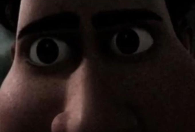 Titan stare  meme template