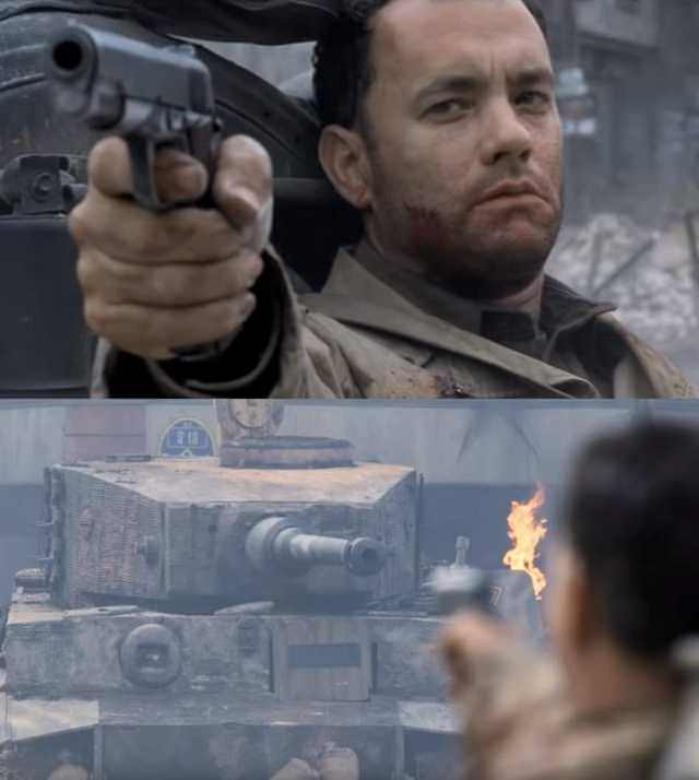 Tom Hanks Tank  meme template