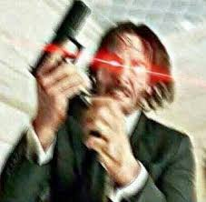 Triggered John Wick  meme template