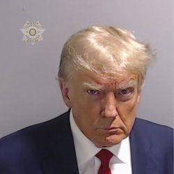 Trump mug shot meme template