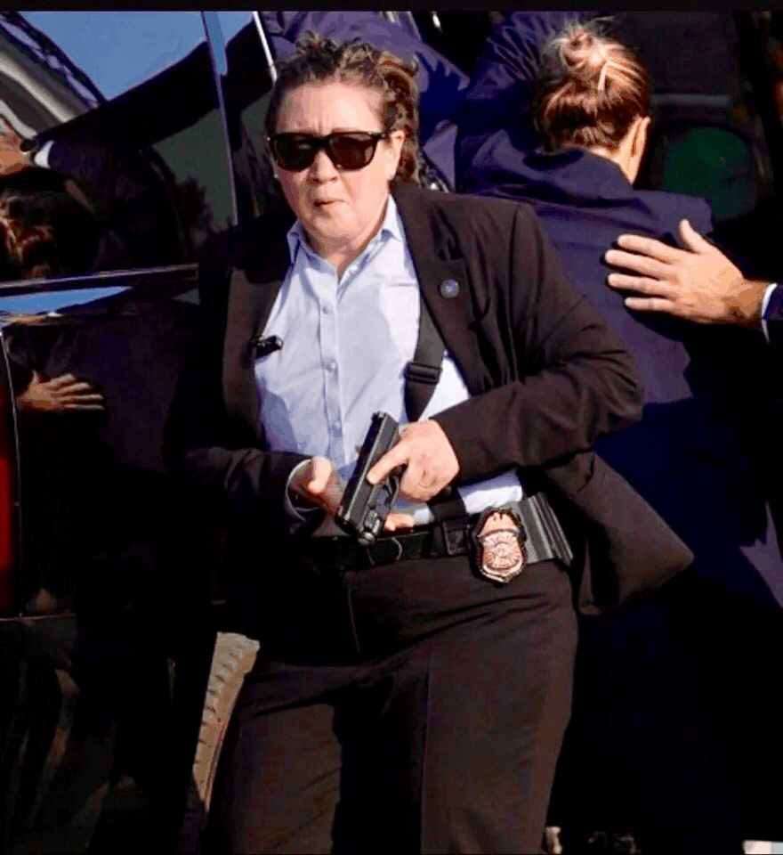 Trumps Fat female Secret Service EPIC woke FAIL meme template