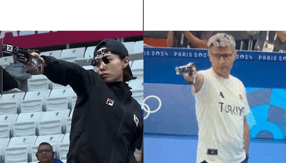 Turkish vs Korean shooters meme template
