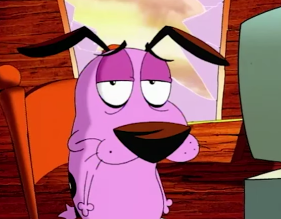 Unamused Courage  meme template