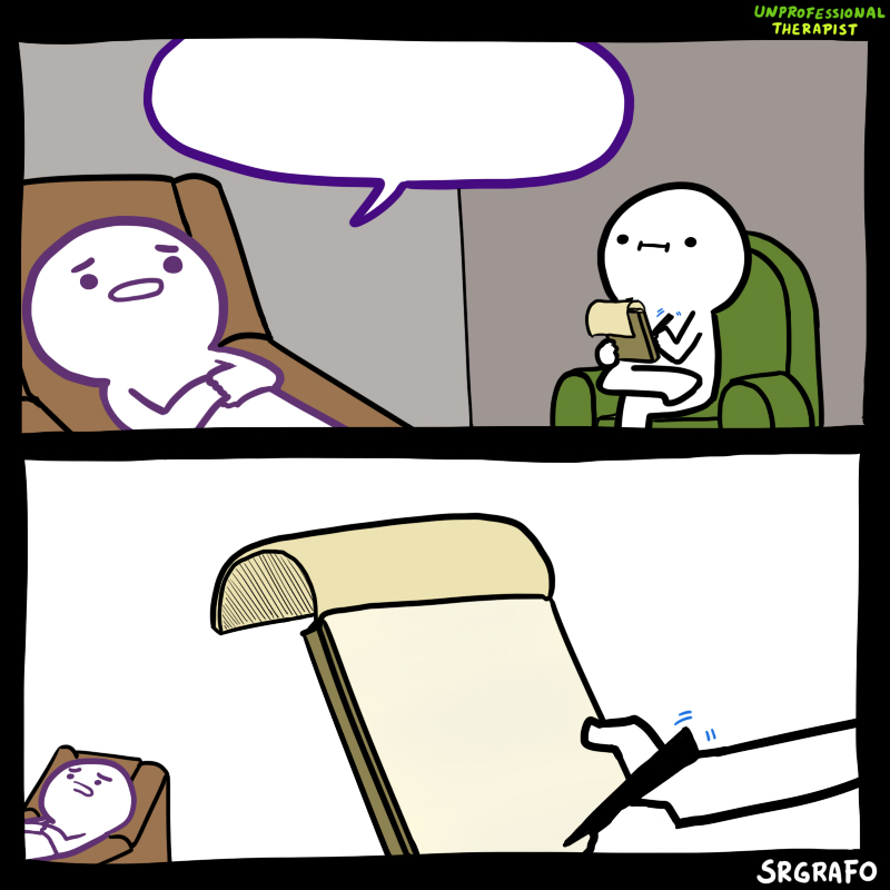Unprofessional Therapist  meme template