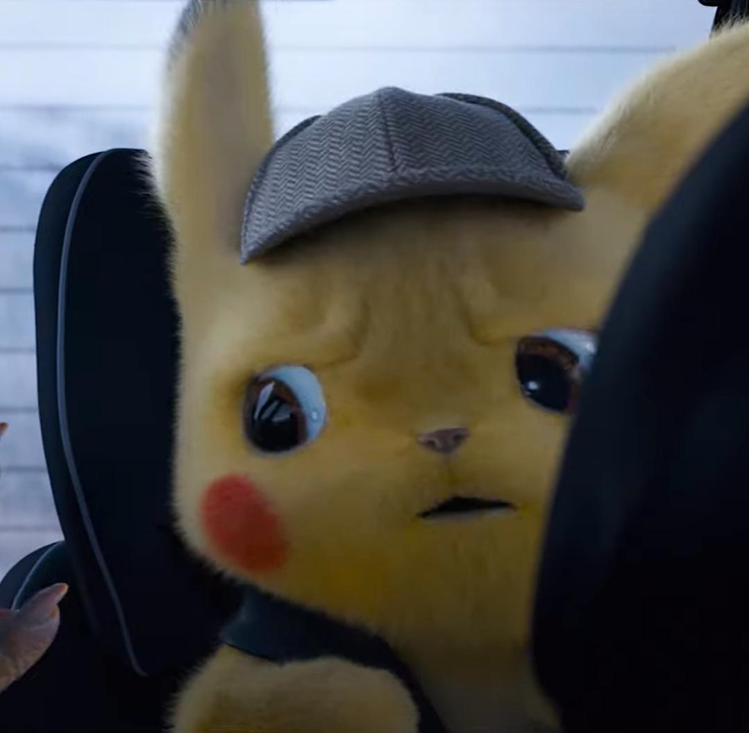 Unsettled detective pikachu  meme template