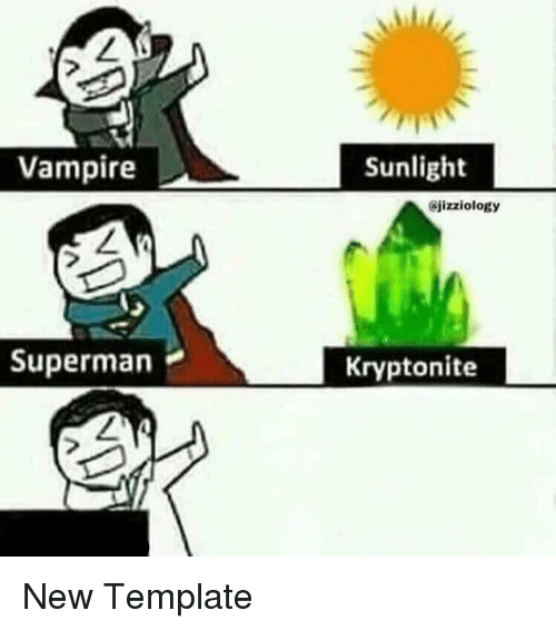 vampire superman meme  meme template