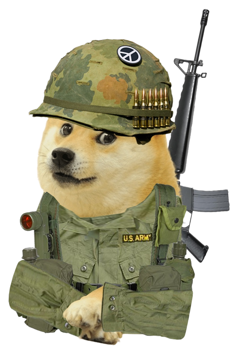 Vietnam war doge  meme template