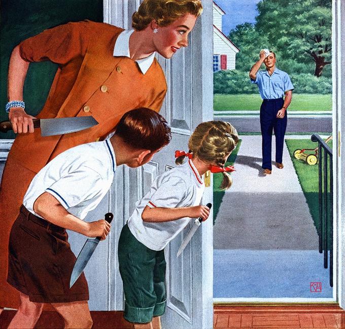 waiting for dad  meme template