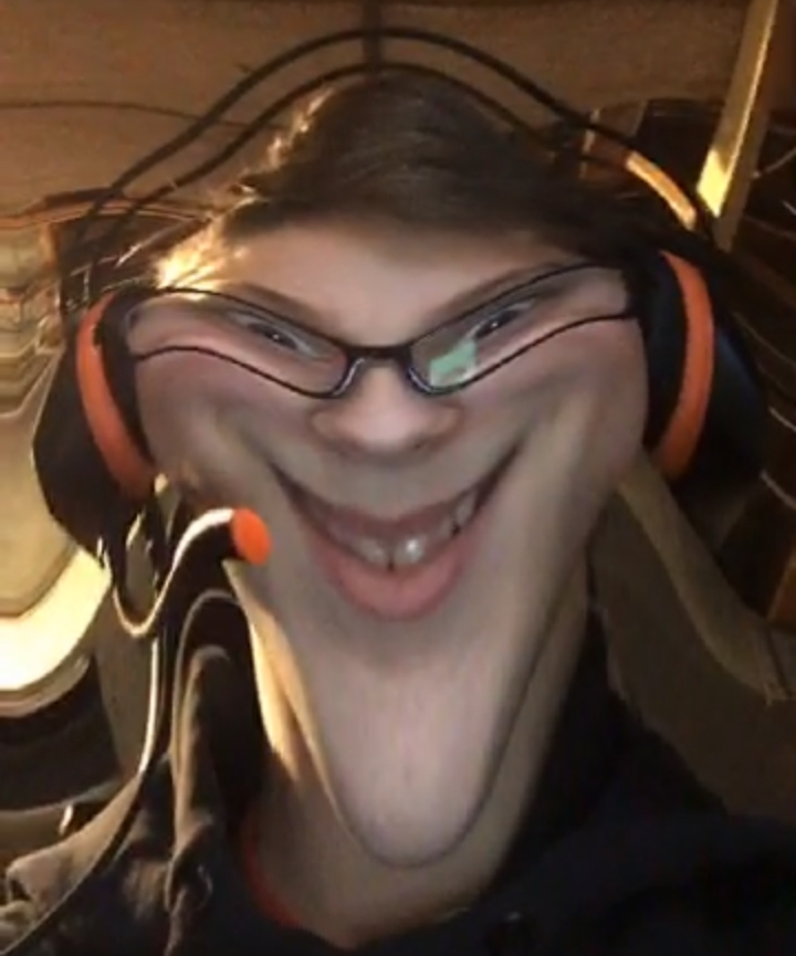 Weird Smile with Filter  meme template