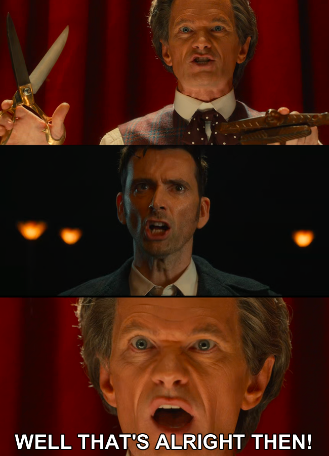 Well that's alright then! meme template