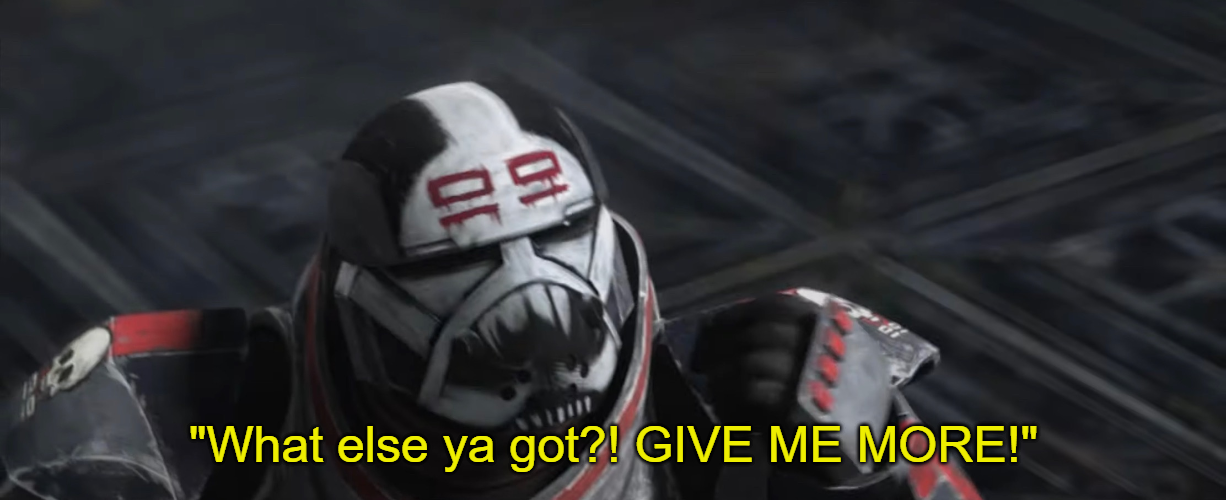 What else ya got?! GIVE ME MORE!  meme template