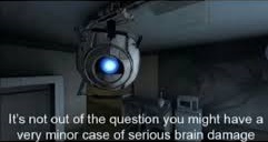 Wheatley Serious Braindamage  meme template