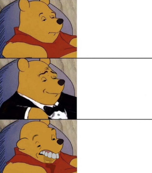 Whinnie The Poo (Normal, Fancy, Gross)  meme template