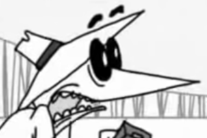 White spy shocked  meme template