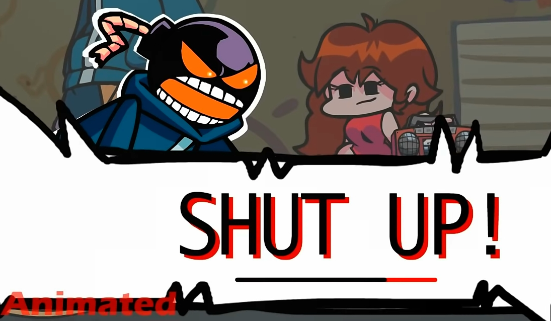 Whitty "SHUT UP!" (FNF)  meme template