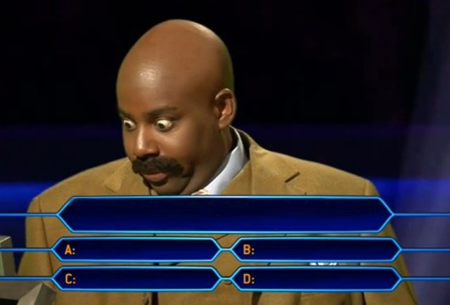 Who wants to be a millionaire? meme template