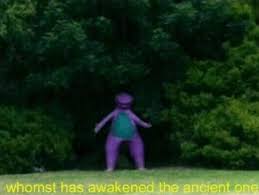 whomst has awaken the acient one  meme template
