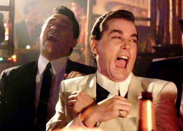 Wise guys laughing meme template