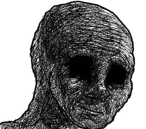 Withered wojak  meme template