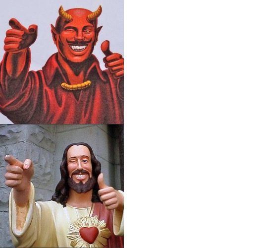 Words of Wisdom, Satan & Jesus  meme template