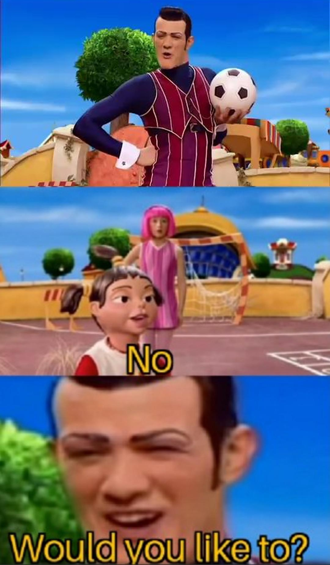 Would you like to?  meme template