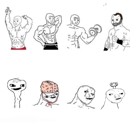 X in the Past vs. X Now  meme template
