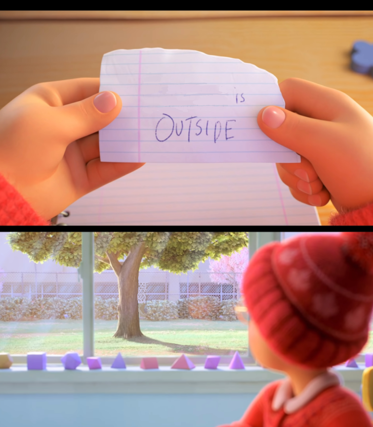 X is outside  meme template