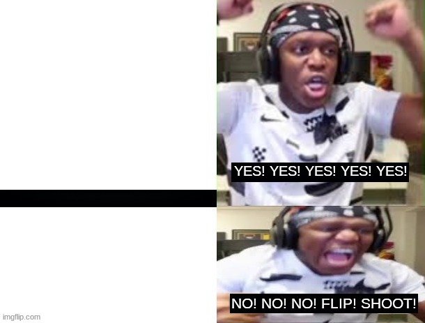 YES YES YES NO NO NO KSI  meme template