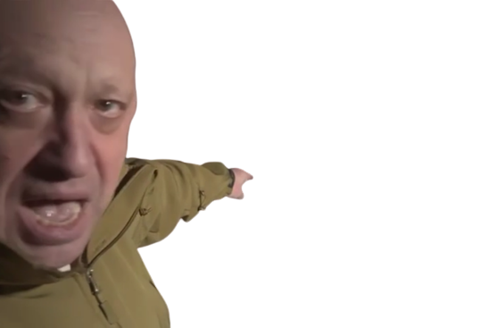 Yevgeny Prigozhin Pointing meme template