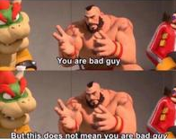 you are bad guy  meme template