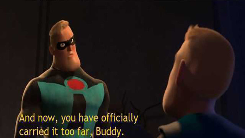You have officially carried it too far  meme template
