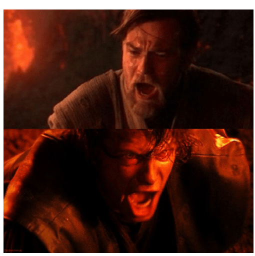 You were the Chosen one blank  meme template