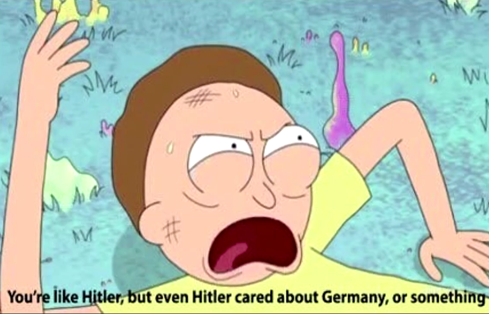 You're like Hitler  meme template