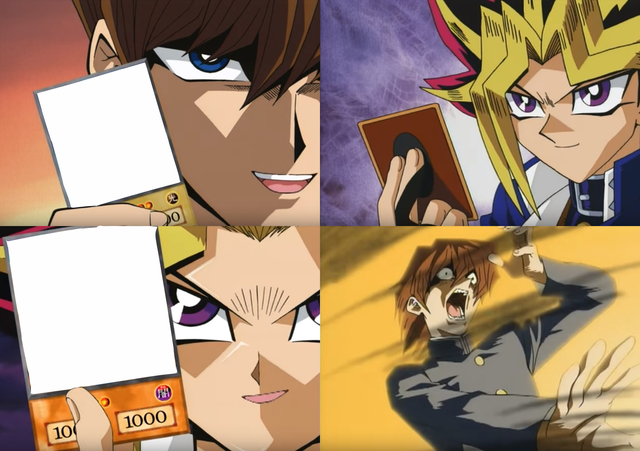 Yugioh card flip  meme template